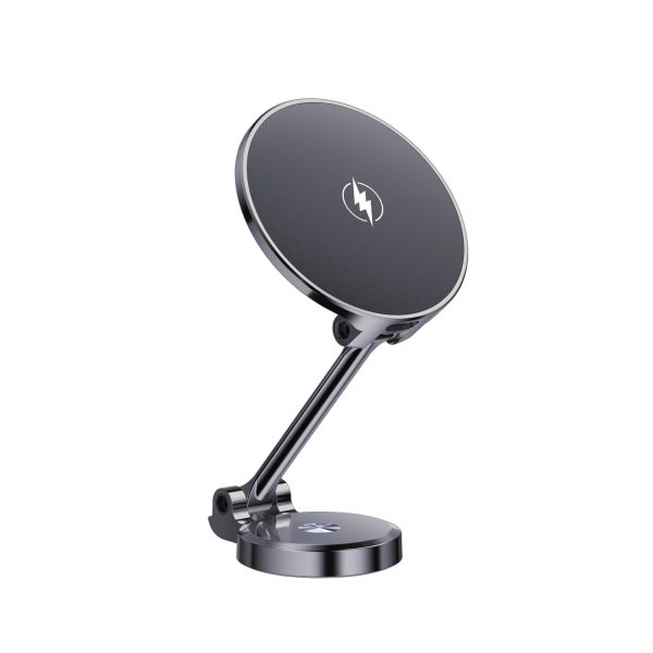 Magnetic Folding Wireless Charger - Car Navigation Phone Mount Suitable for Apple Devices - Image 2