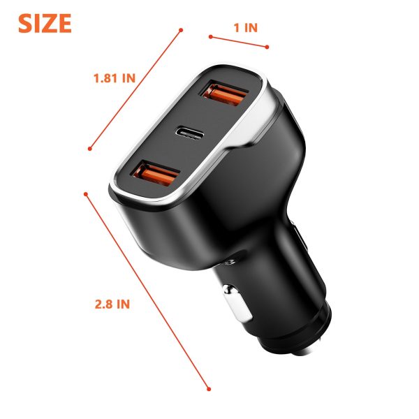 38W Fast Charging Car Charger with PD20W + Dual QC3.0 18W - Image 6