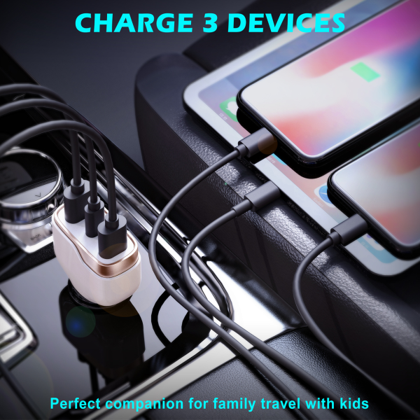 38W Fast Charging Car Charger with PD20W + Dual QC3.0 18W - Image 4
